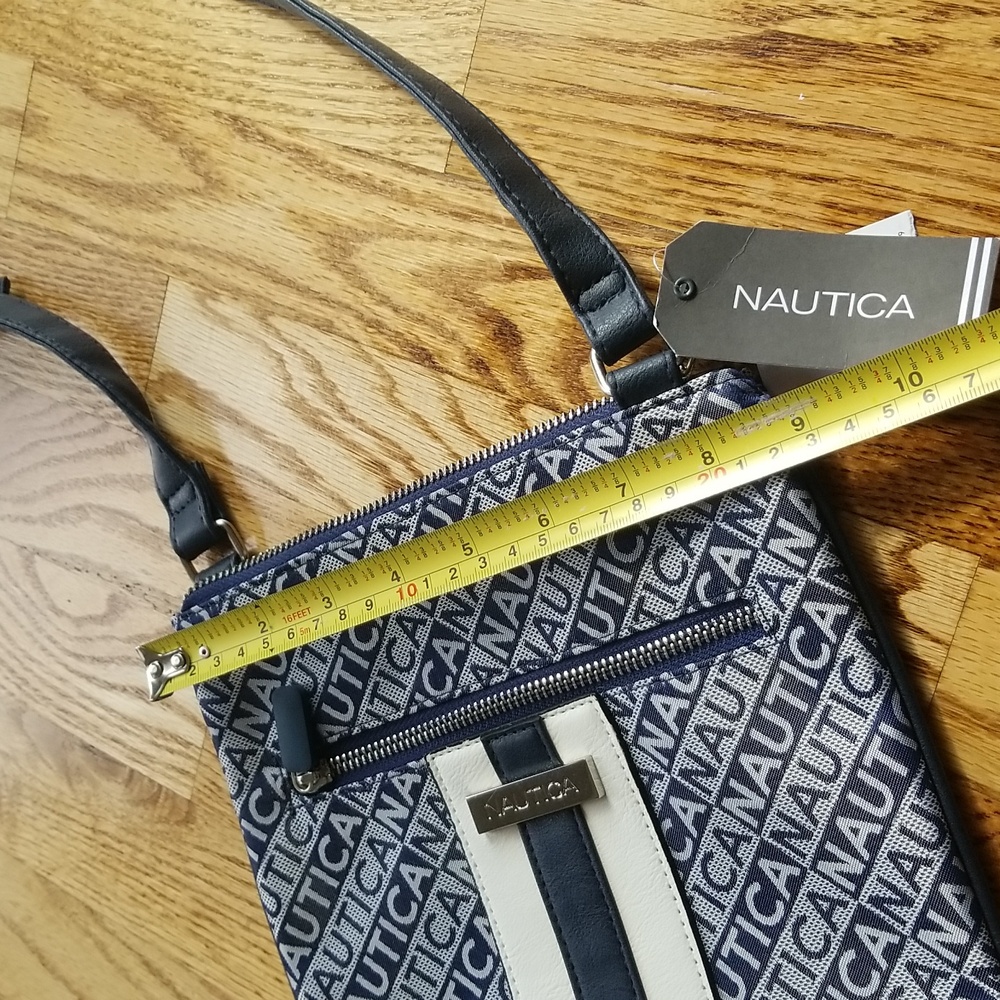 NWT Nautica Crossbody Nautical Logo Versatile Travel Functional Lightweight - Picture 5 of 9